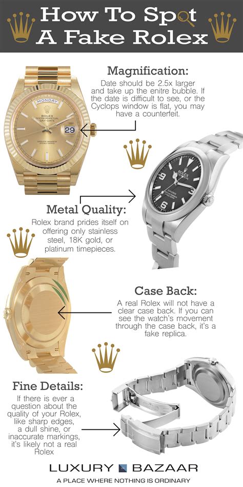 spotting a fake rolex no date|how to tell genuine rolex.